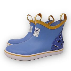 XTRATUF Xtratuf Salmon Sisters Ankle Deck Rain Boots Blue Big Kids Size 2